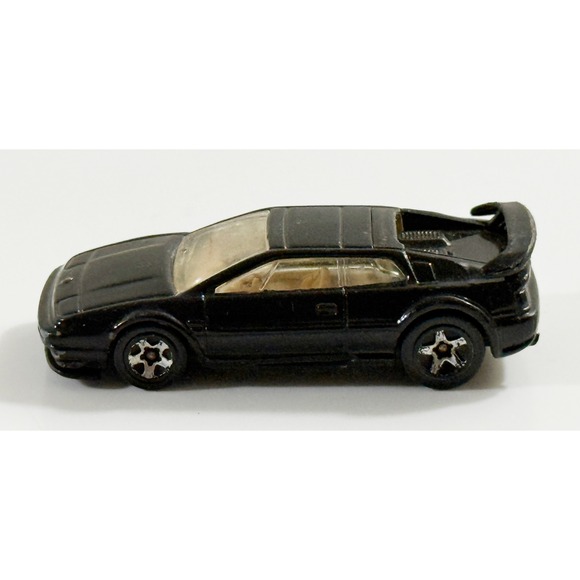 Hot Wheels Lotus Esprit Kids OS Black Diecast Toy Car Sports Coupe 1990s Vtg‎